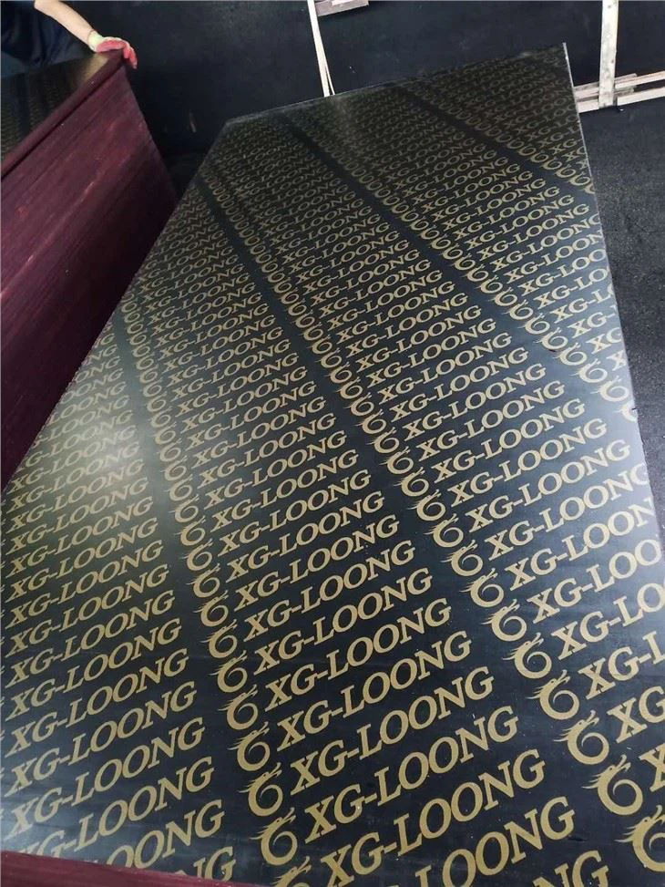 18mm Plywood Fenolic Rau Kev Tsim Kho Brown Zaj duab xis ntsib Plywoods 10 zaug Shuttering Plywood