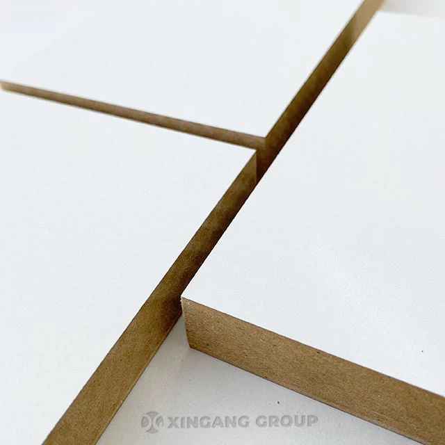Lub zog muaj zog MDF FiberBoard nrog Melamine ntawv rau rooj tog