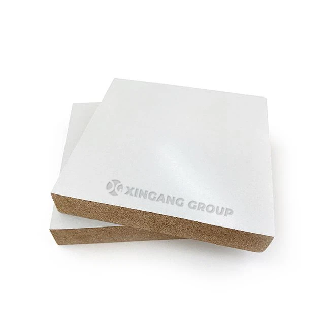 High Strength MDF FiberBoard With Melamine Paper For Furniture