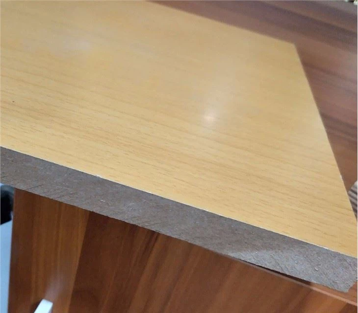Plain MDF Melamine MDF nrog cov yeeb yuj Melamine ntawv