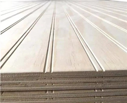Pine Veneer VUW Grooved Plywood Slotted Plywood Rau Kev Tsim Kho Hniav
