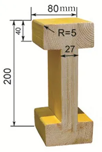 H20 Prefabricated Timer Formwork Beams Plywood Sab saum toj qib